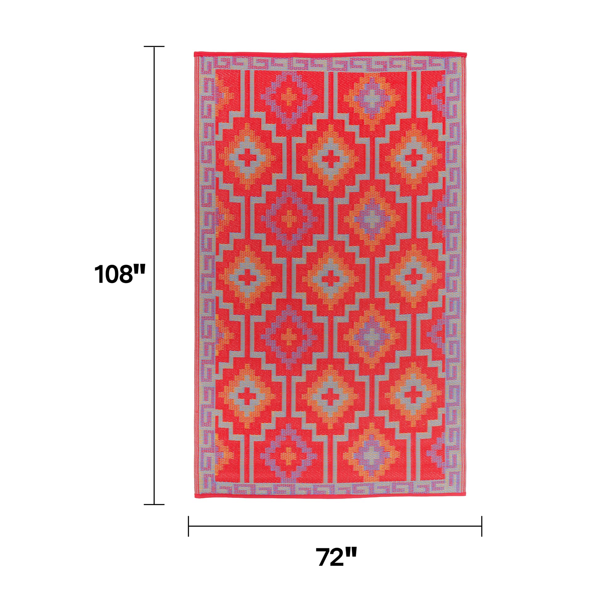 Fab Habitat outdoor rug fade-resistant colors stay vibrant in sun.