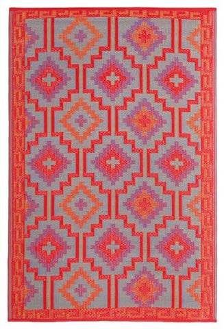 Fab Habitat orange violet colorway enhances outdoor spaces.