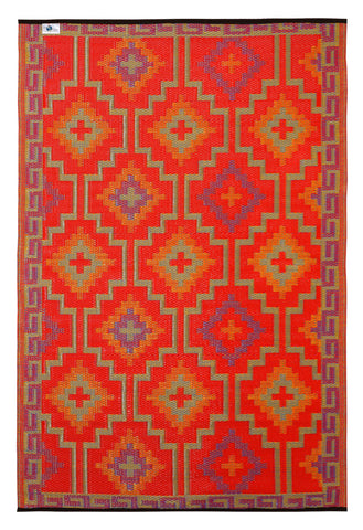 Fab Habitat outdoor rug close-up texture with durable recycled fibers for patios.