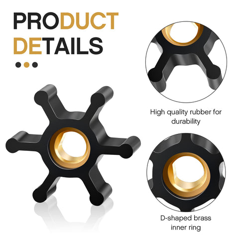 Fabbay impeller with 5-16 inch shaft hole for easy installation.
