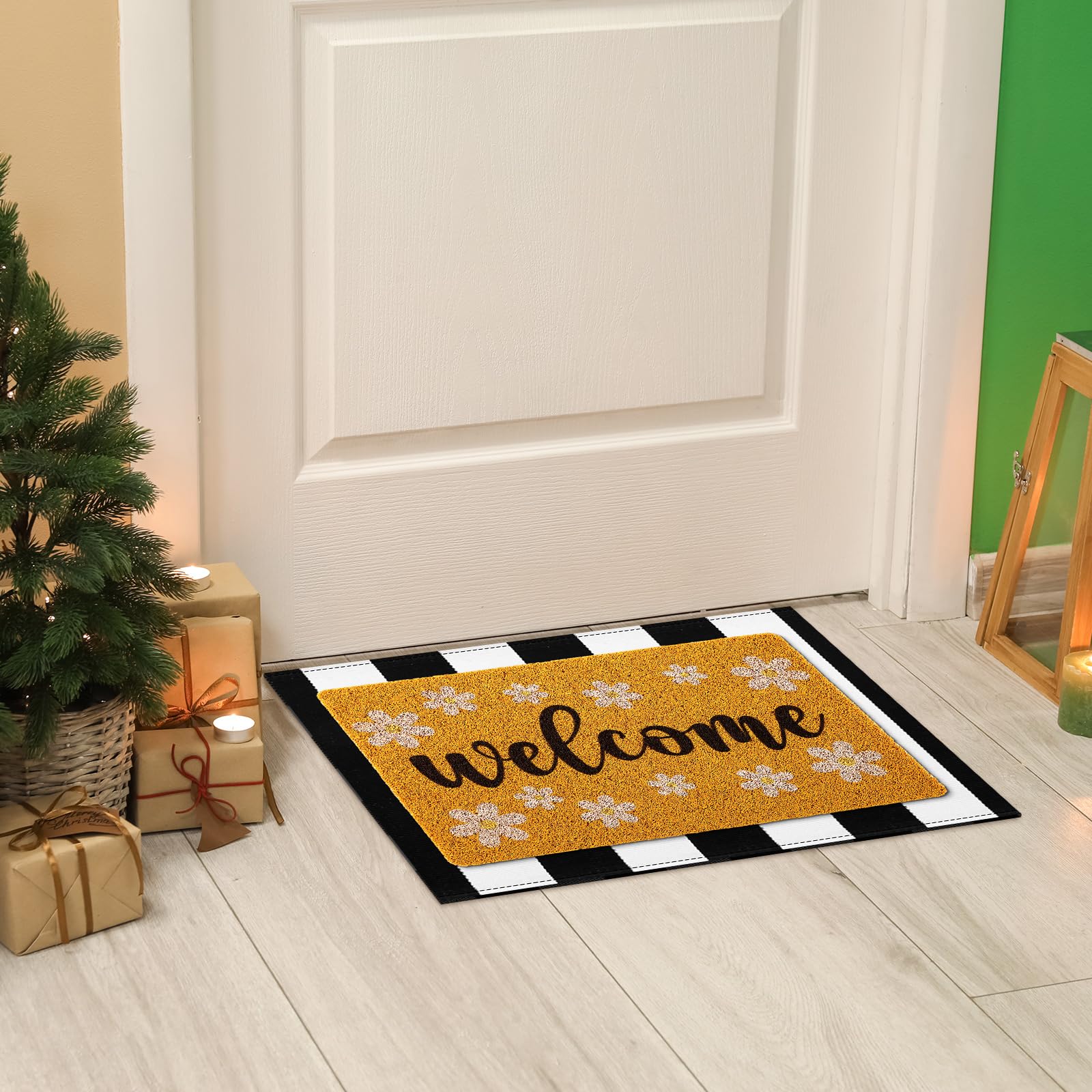 Fabbay front porch entryway decor doormat for a welcoming vibe