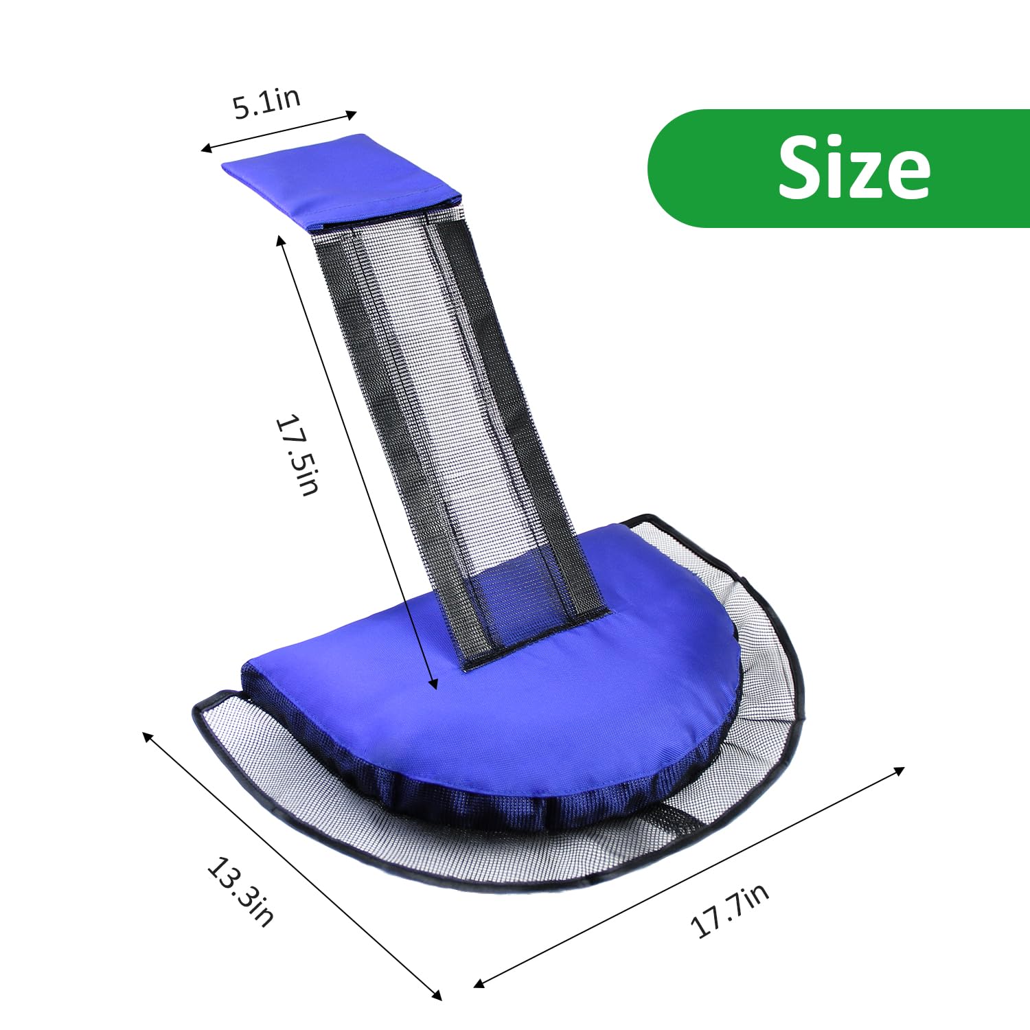 Fabflame durable outdoor ramp in blue helps keep wildlife safe around water features
