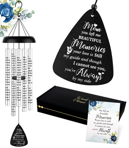 Fabuday sympathy wind chimes outdoors enhance a peaceful memory space
