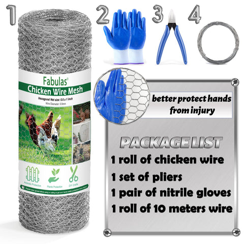 Edges of Fabulas chicken wire mesh are easy to unroll and install