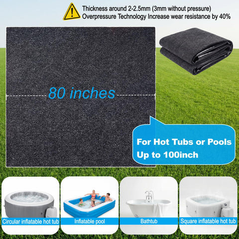 FACAINCXS waterproof slip-proof backing keeps surfaces dry and safe around tubs.