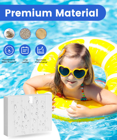 Facecool durable flat filter material designed for longer spa filter life.