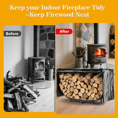 facka firewood rack side handles enabling quick transport