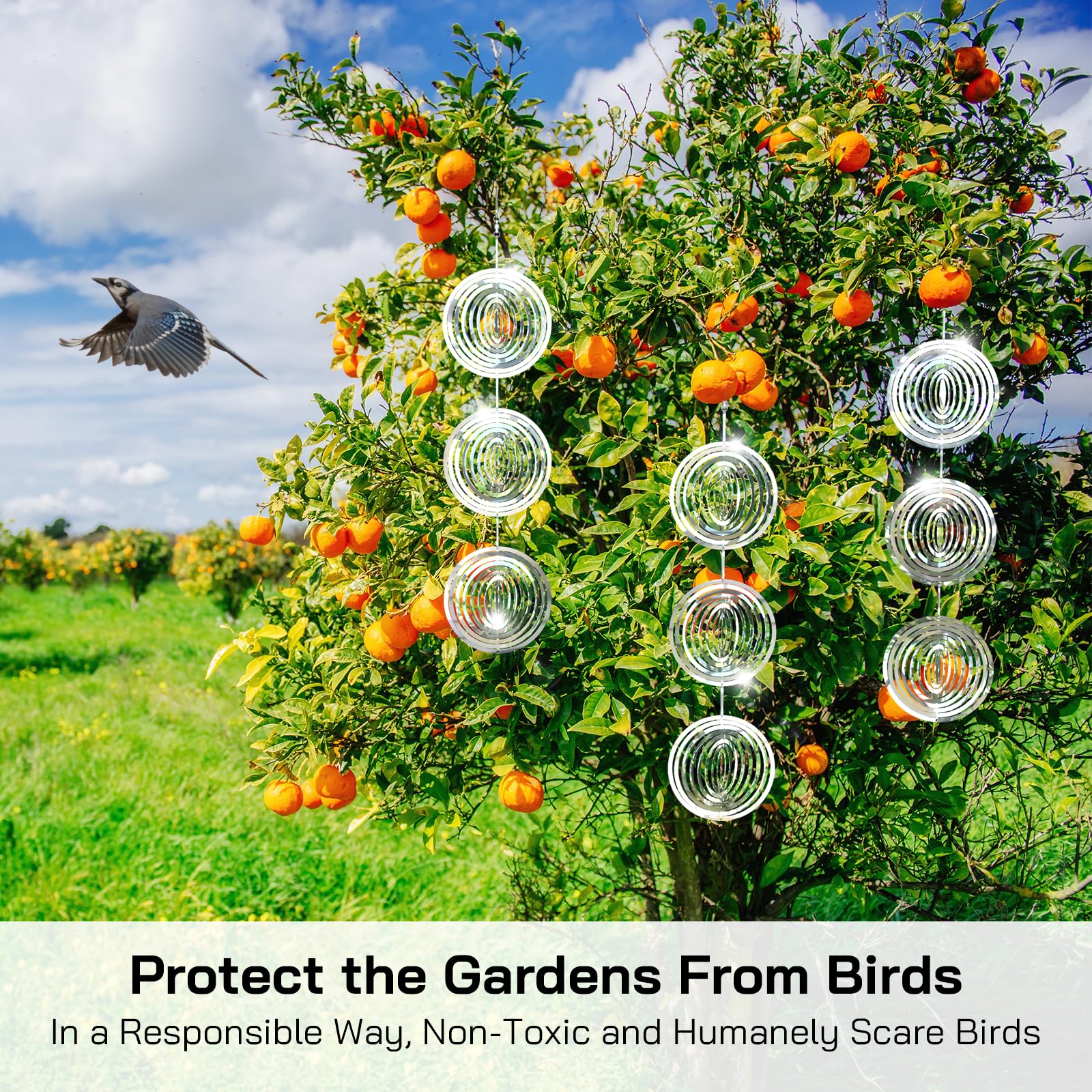 Factee orchard and patio protection helps safeguard crops and ornamental plants.