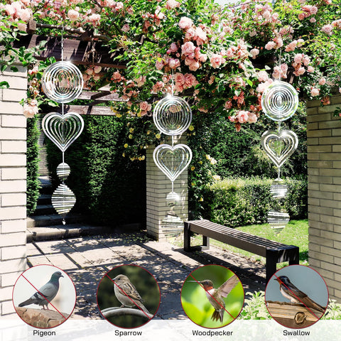 Factee reflective surface adds garden sparkle while deterring birds