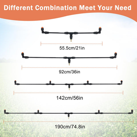 Faculx dual-angle nozzle system enables versatile spray patterns for irrigation.