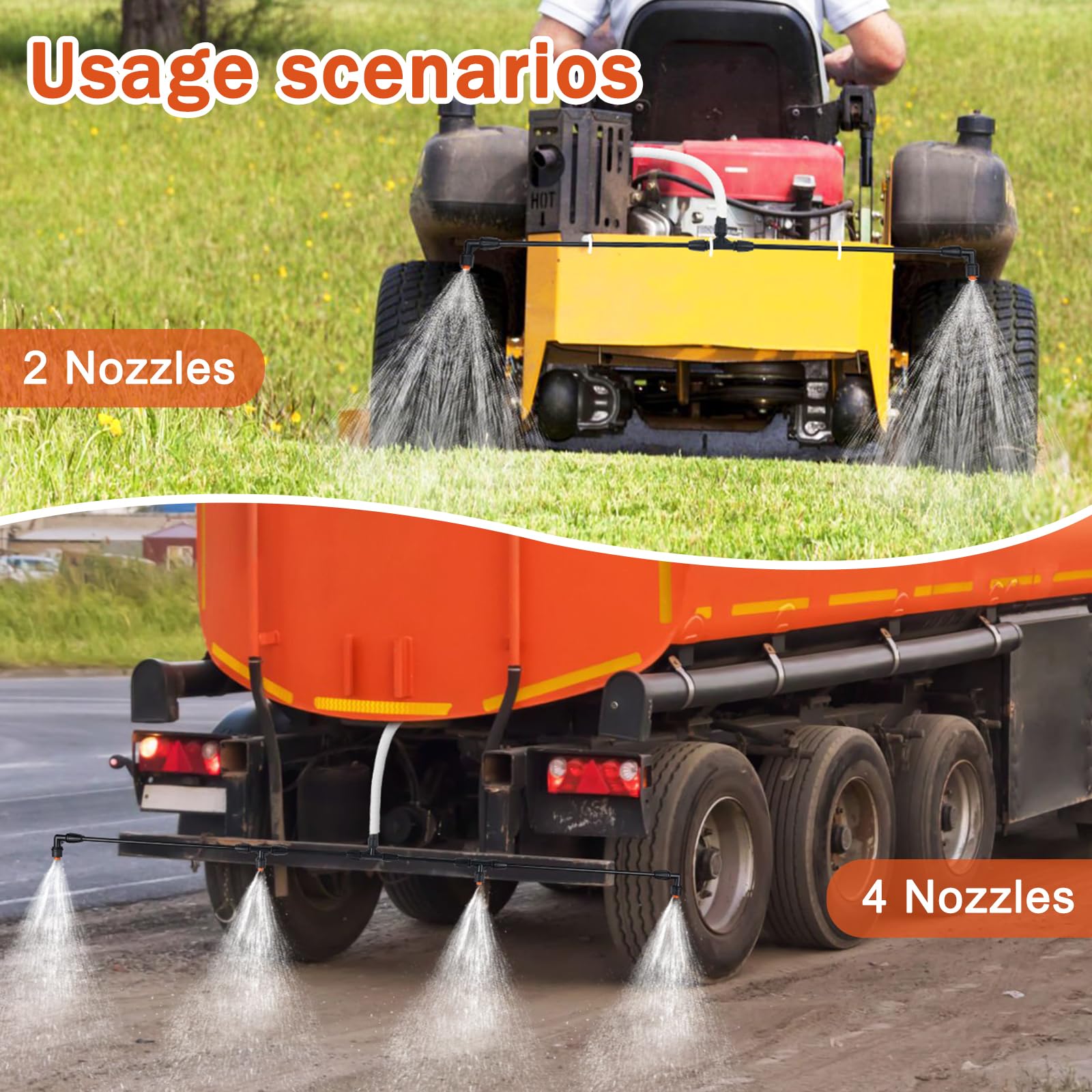 Faculx rod assembly 4x40cm 2x20cm offers durable modular spray configuration.