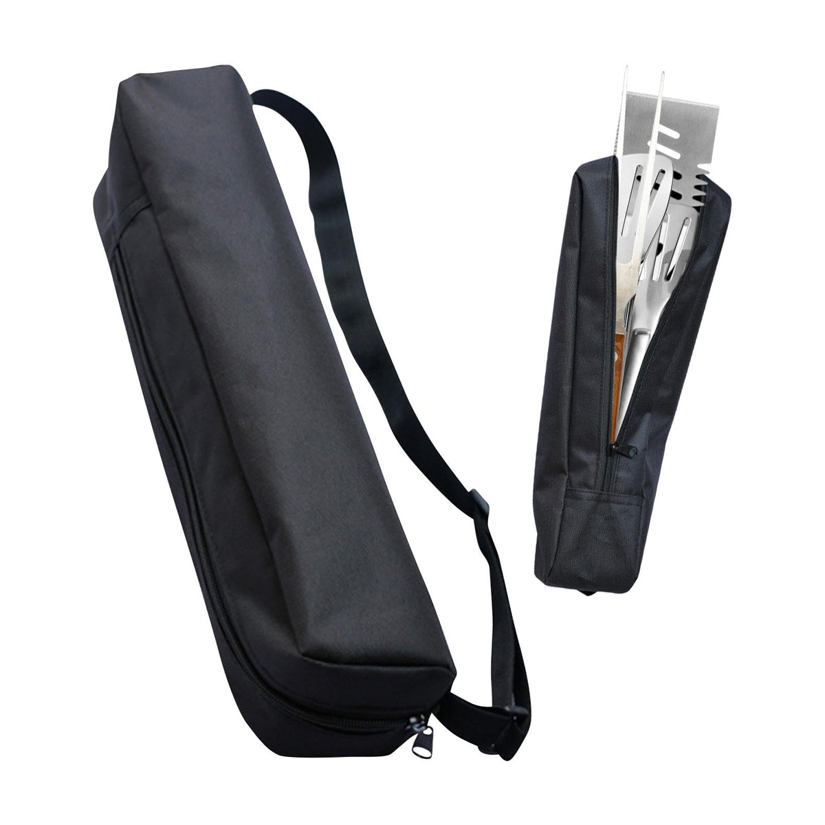 Faddare grill utensil storage bag showcases ample capacity for cooking tools.