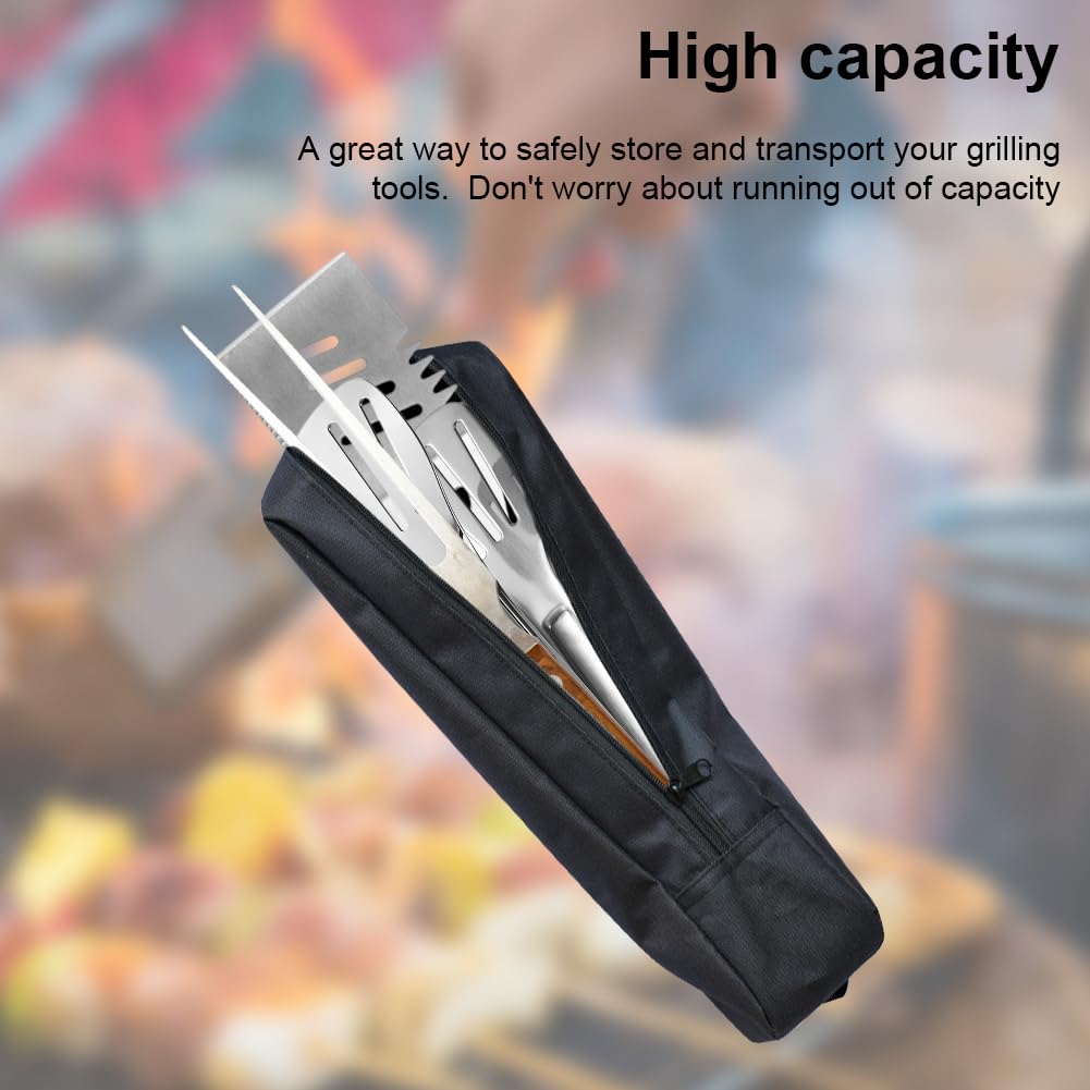 Woven strap handle provides comfortable carrying by hand or over the shoulder.