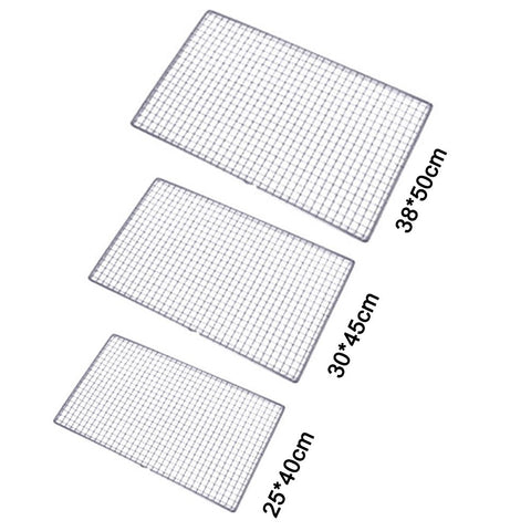 Faddare stainless steel grill mesh closeup showing rust-resistant surface