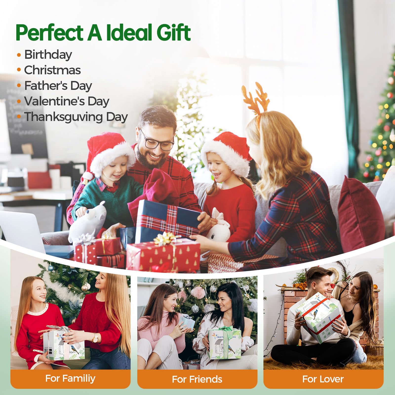 Cloud storage and SD option for sharing backyard moments with family