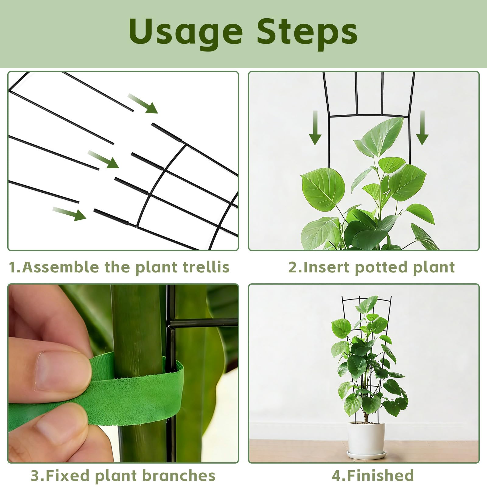 FAFTFTDY 31 inch trellis fits compact pots and outdoor setups