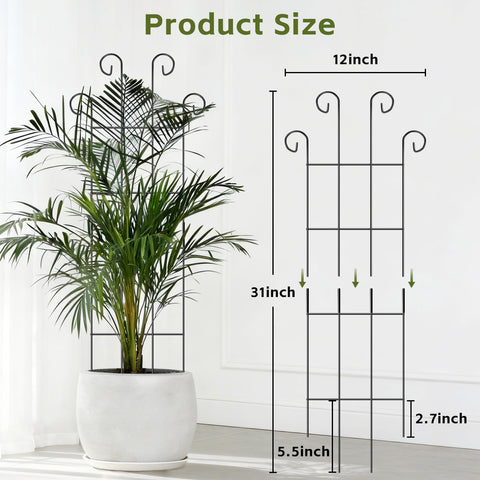 FAFTFTDY extendable 16in sections allow adjustable support as plants grow.