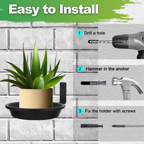 FAHAWEL durable 30 lb capacity plant holder with sturdy rings