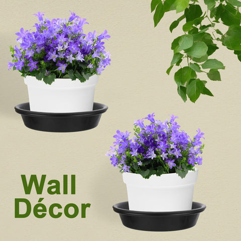 FAHAWEL heavy-duty iron ring hanger shown for outdoor garden display