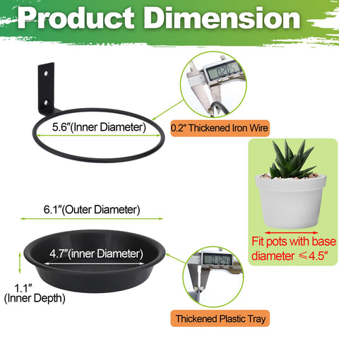 FAHAWEL saucer tray for plant holder catching drainage and keeping surfaces clean