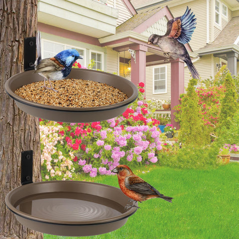 FAHAWEL tree-mount option offers easy installation on wood or fences.