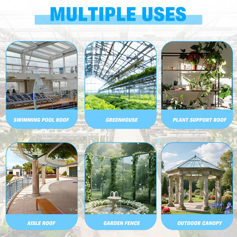 FAHKNS 14-pack greenhouse panels, thermal insulation, helps maintain climate for year-round gardening.
