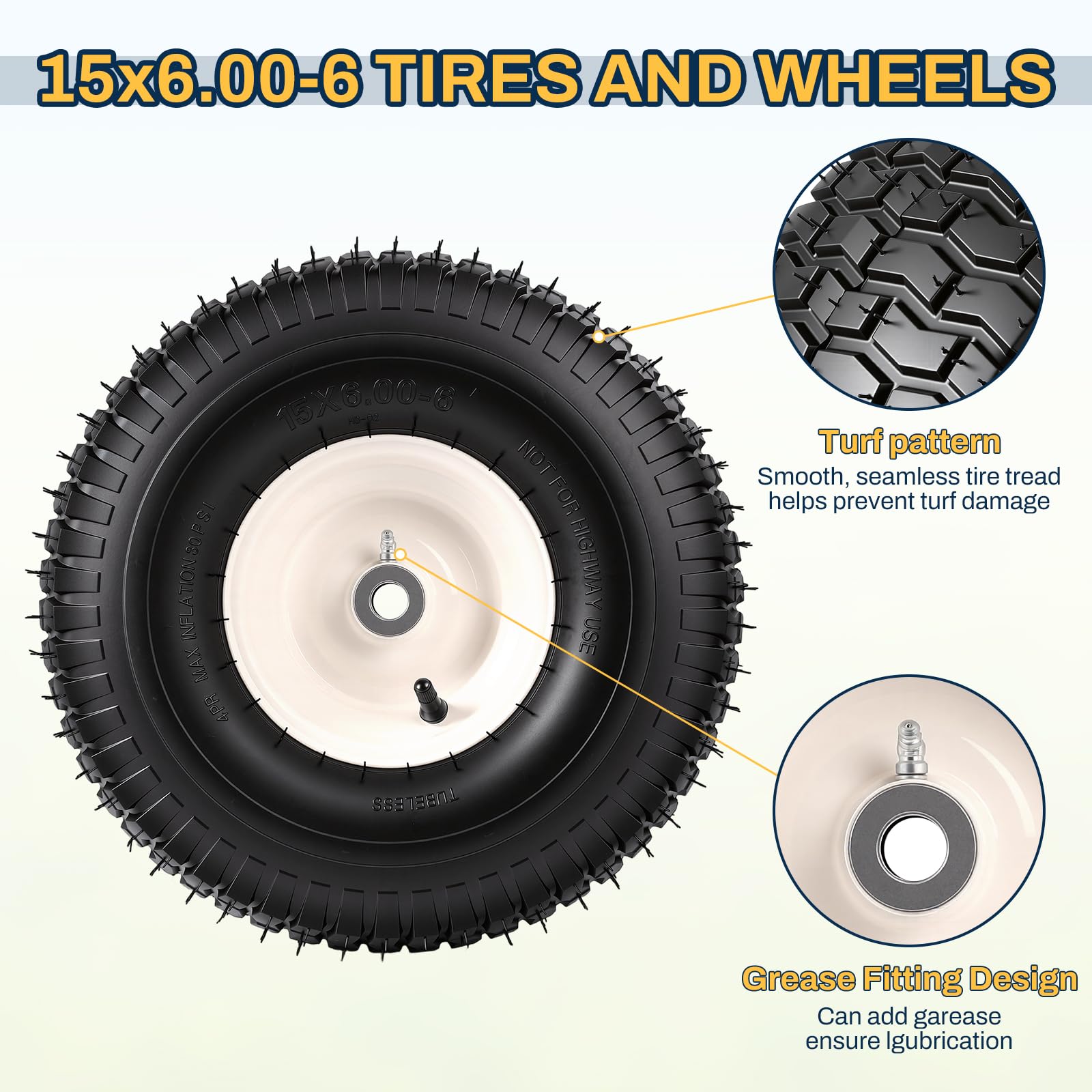 FAHKNS 4-ply tubeless construction boosts shock absorption for smoother rides.
