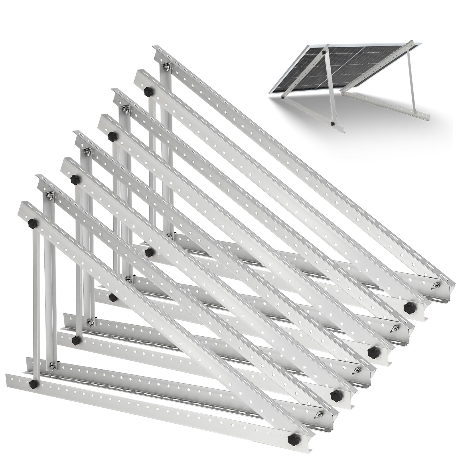 FAHKNS 45inch mounting brackets provide sturdy support for rooftop or ground solar setups.