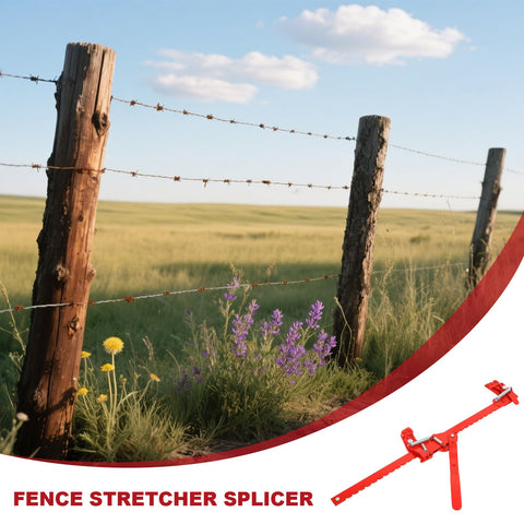 FAHKNS lever-action fence stretcher demonstrates easy leverage for rapid repairs.