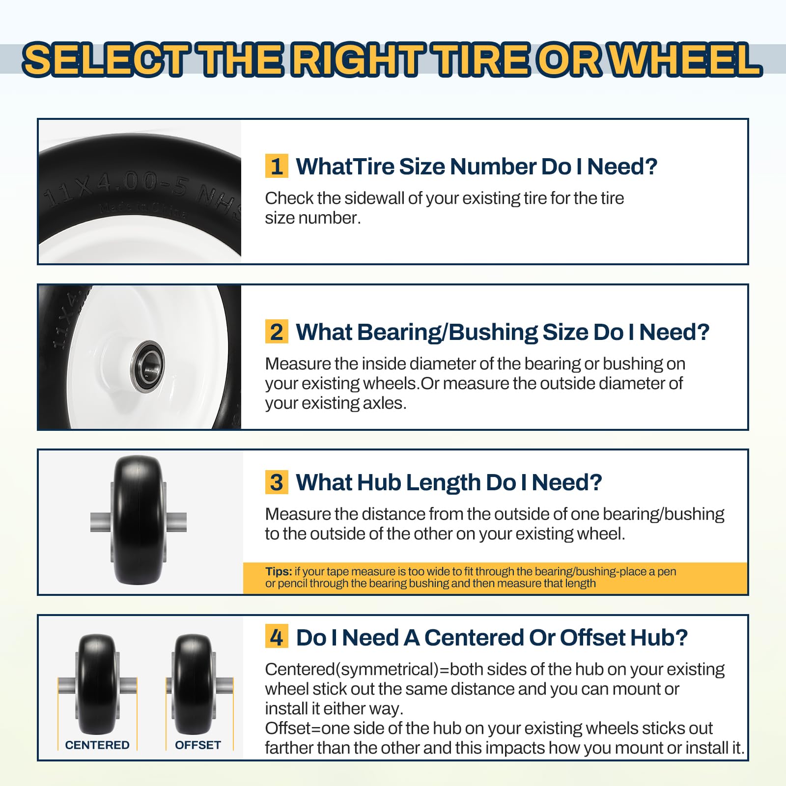 FAHKNS spacers and bushings kit for flexible hub sizing