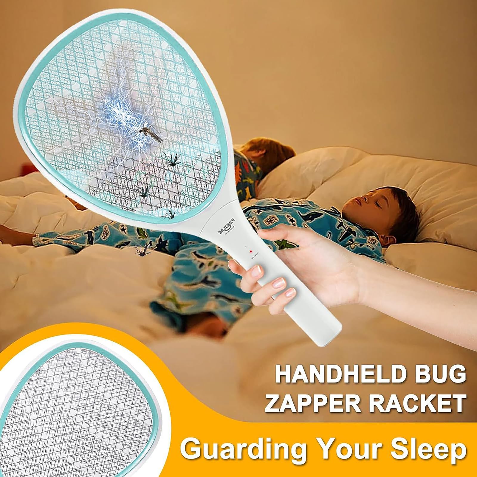 Faicuk CE-approved battery-powered mosquito killer without charging complexity.