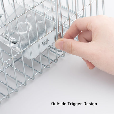 Faicuk trap dimensions label displays 16.3 by 6 by 6.7 inches.