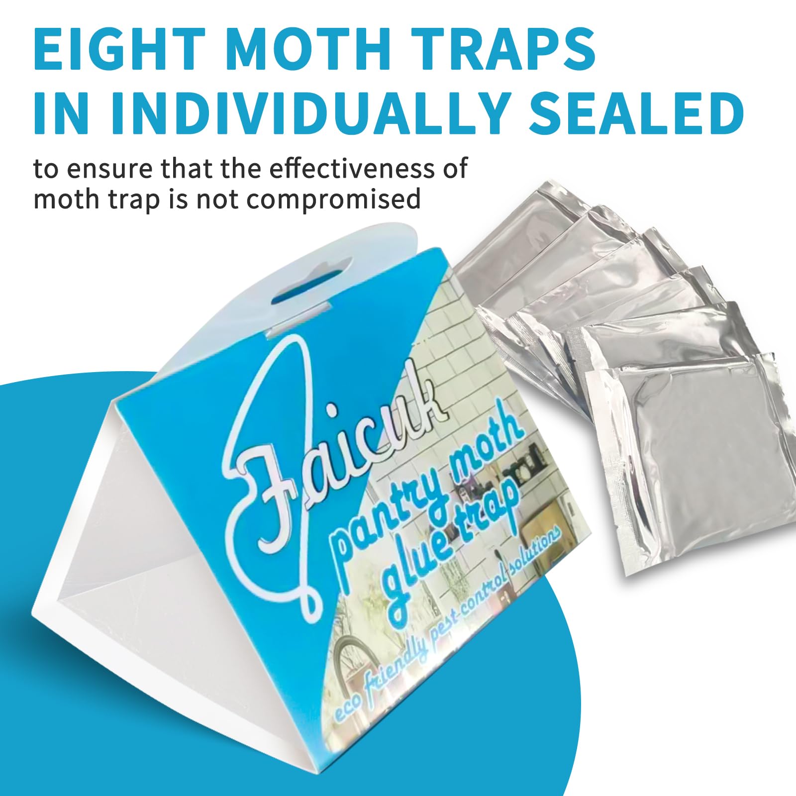 Faicuk Pantry Moth Traps odorless design preserves room atmosphere.