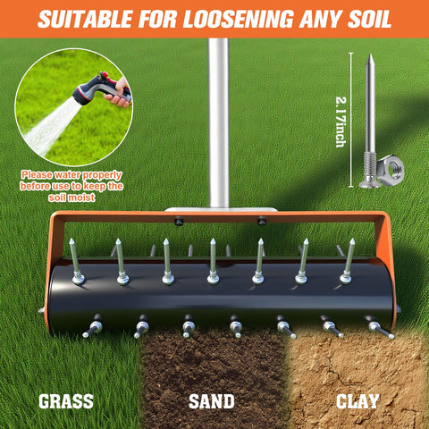 Failenfeivp durable aerator suitable for all soil types.