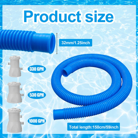Fairooth hose with metal clamps and accessories for secure, leak-resistant setup.