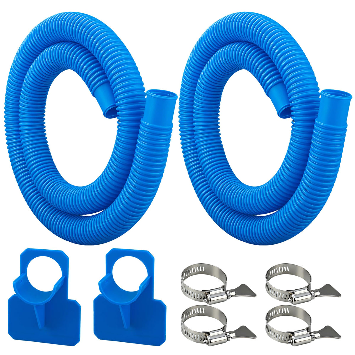 Fairooth pool hose 1.25 x 59 inches in blue for easy above-ground pool connections.