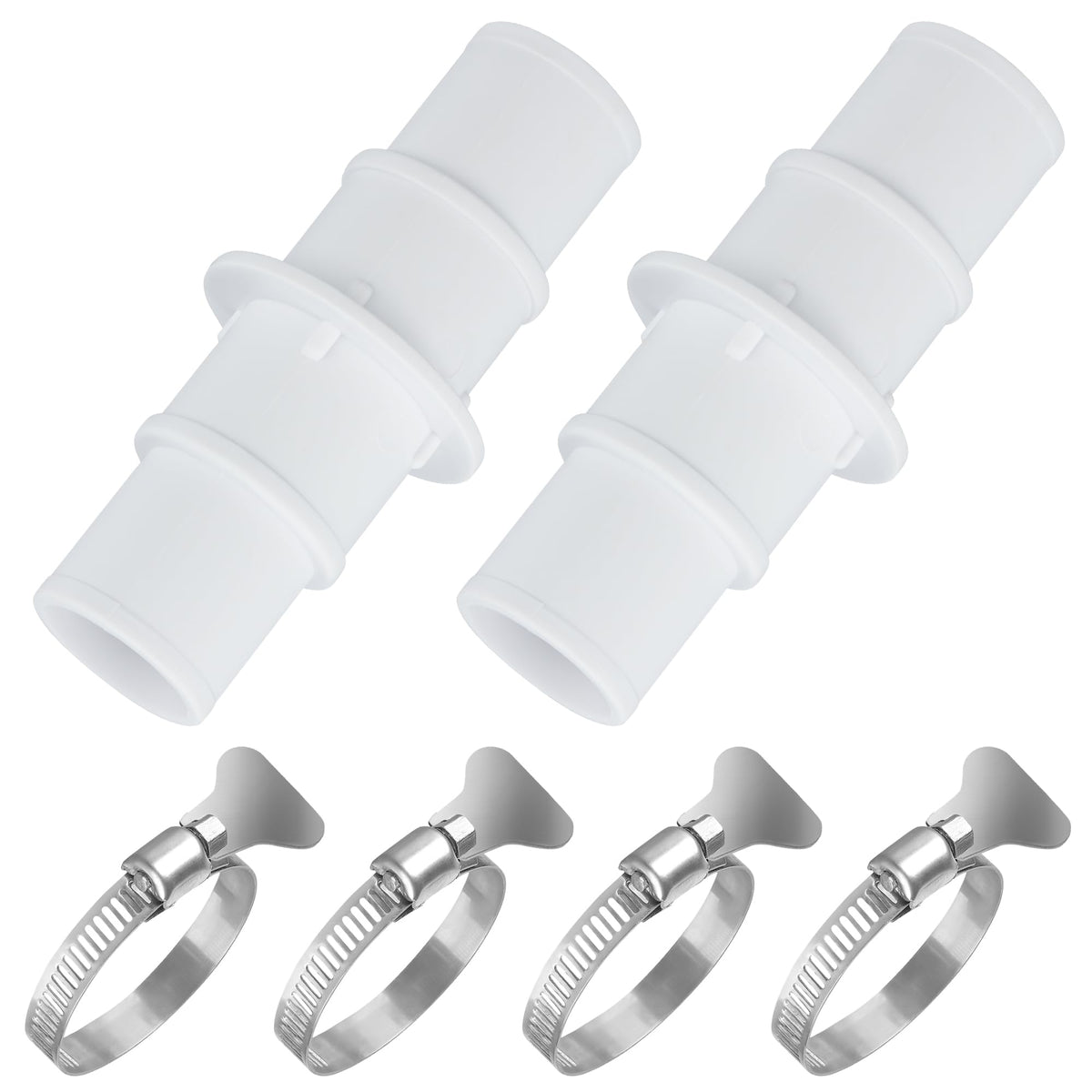 Fairooth pool hose adapter connected to pump for universal compatibility