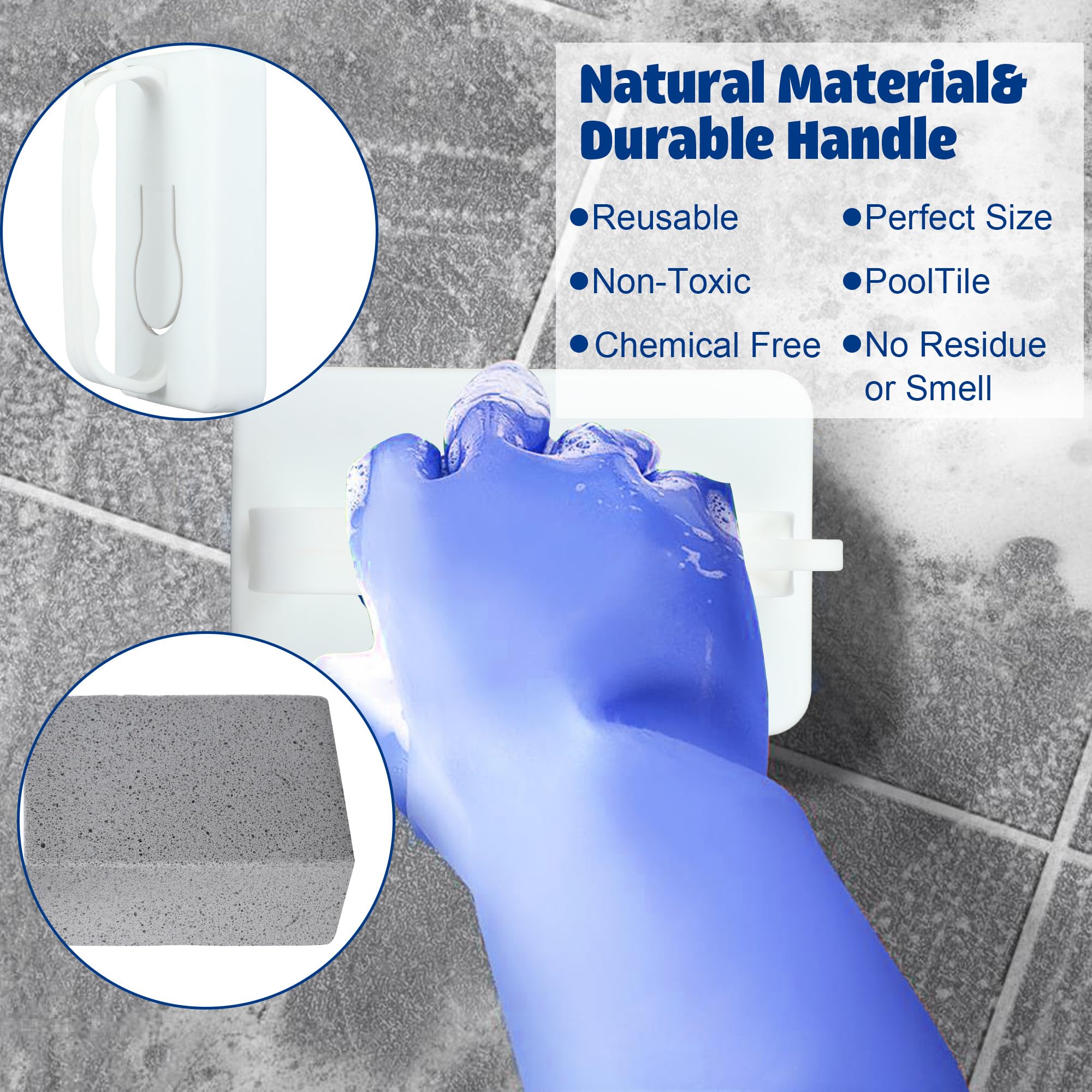 Fairooth pumice stone closeup shows gritty texture for effective stains