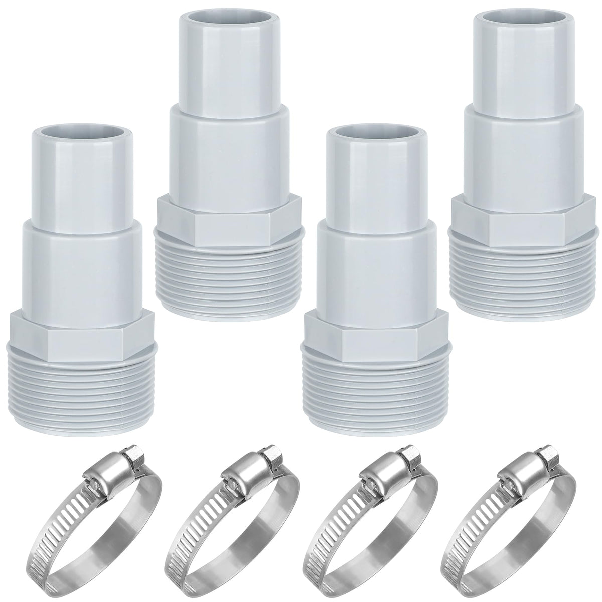 Fairooth universal pool hose adapters four pieces for easy hose conversion