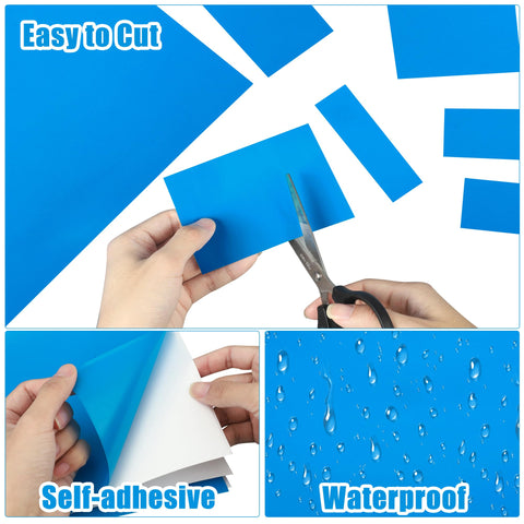 Fairooth self-adhesive patch in use on a pool surface.