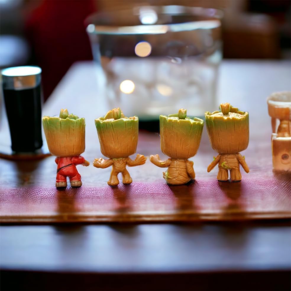 Sitting Tree Men poses offer playful storytelling in fairy gardens.