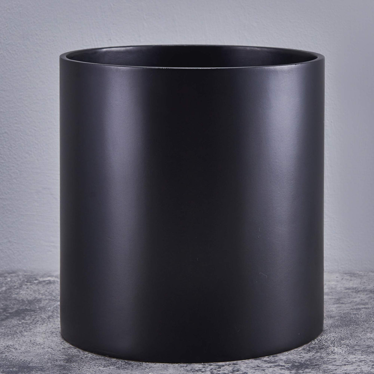 FaithLand 12-inch fiberstone planter front view highlights a light, modern display for chic indoor spaces.