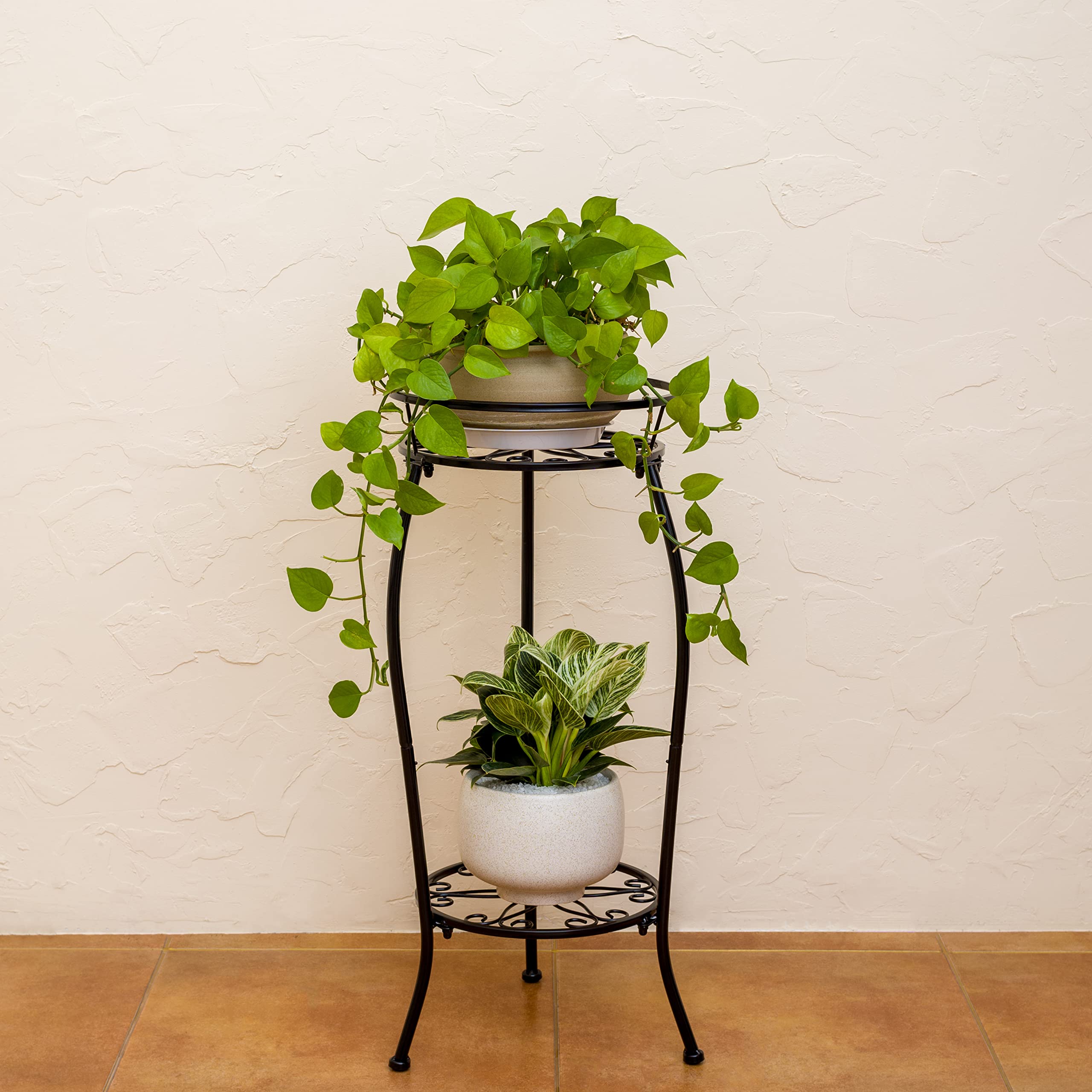 FaithLand corner display shelf saves floor space with style
