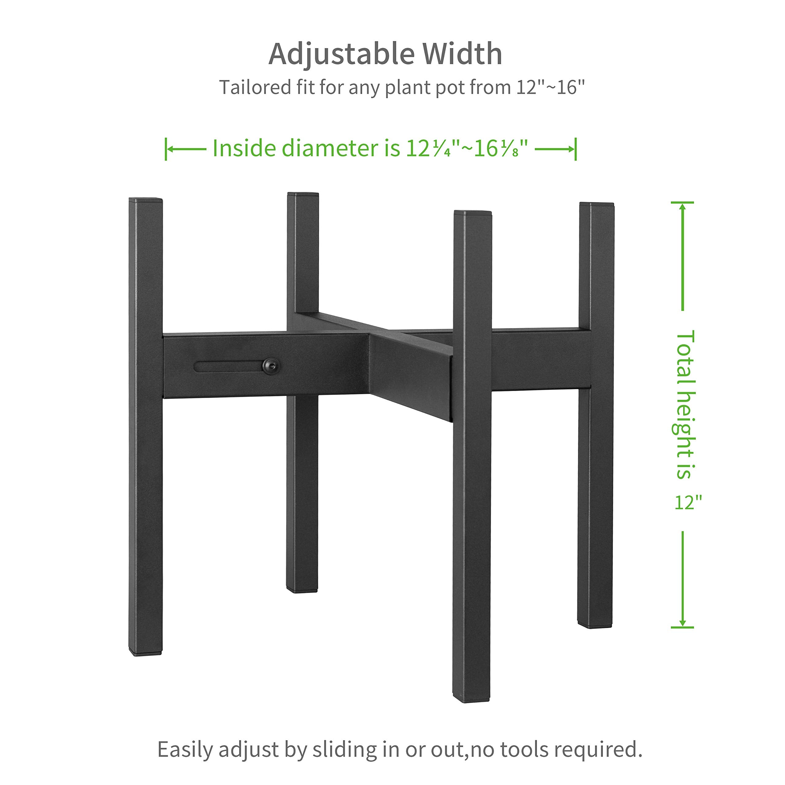 FaithLand plant stand offers two heights for flexible display and easy height adjustment.