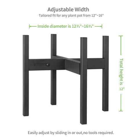 FaithLand plant stand offers two heights for flexible display and easy height adjustment.