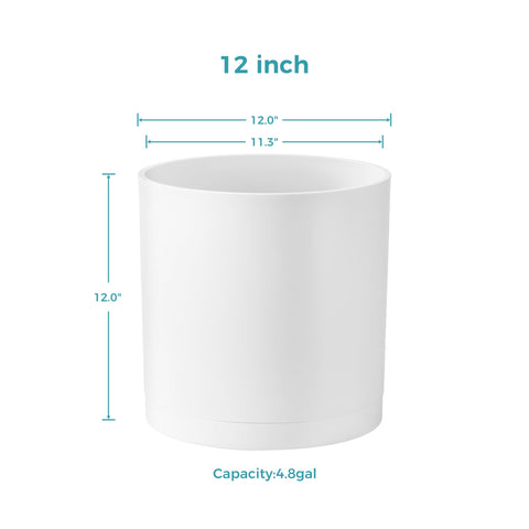 FaithLand UV- and crack-resistant planter stays stylish in outdoor spaces.