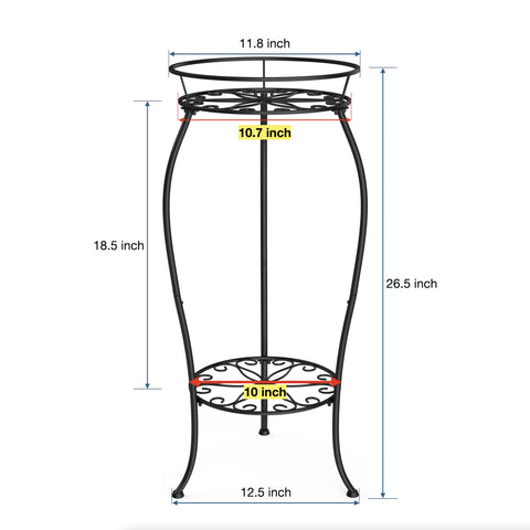 FaithLand sturdy triangular frame keeps pots secure and steady
