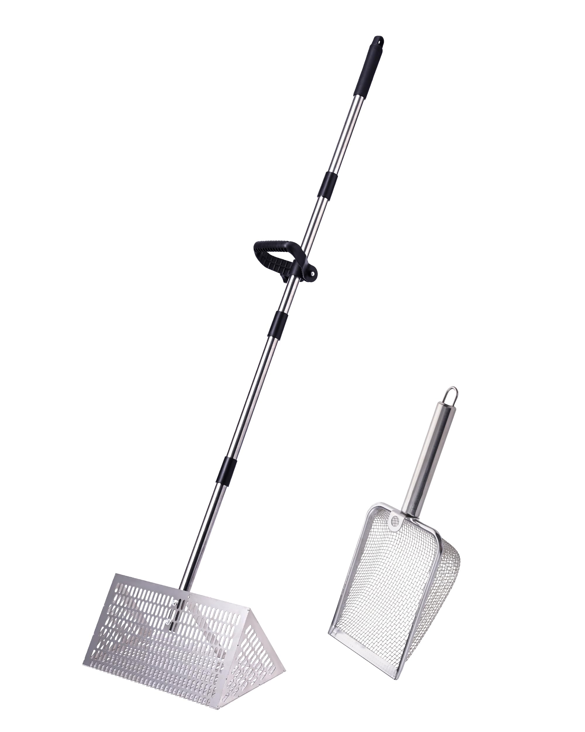 FAITIO Sand Flea Rake 16-wide with shark tooth screen for efficient sand flea collection
