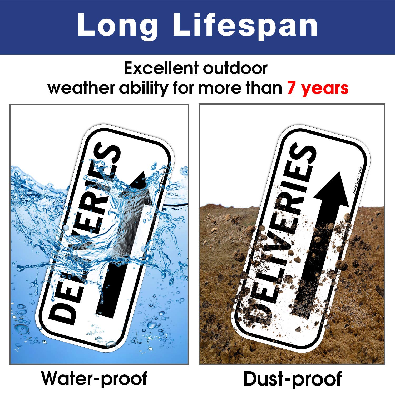 Faittoo weather-resistant finish keeps signage bright across seasons.