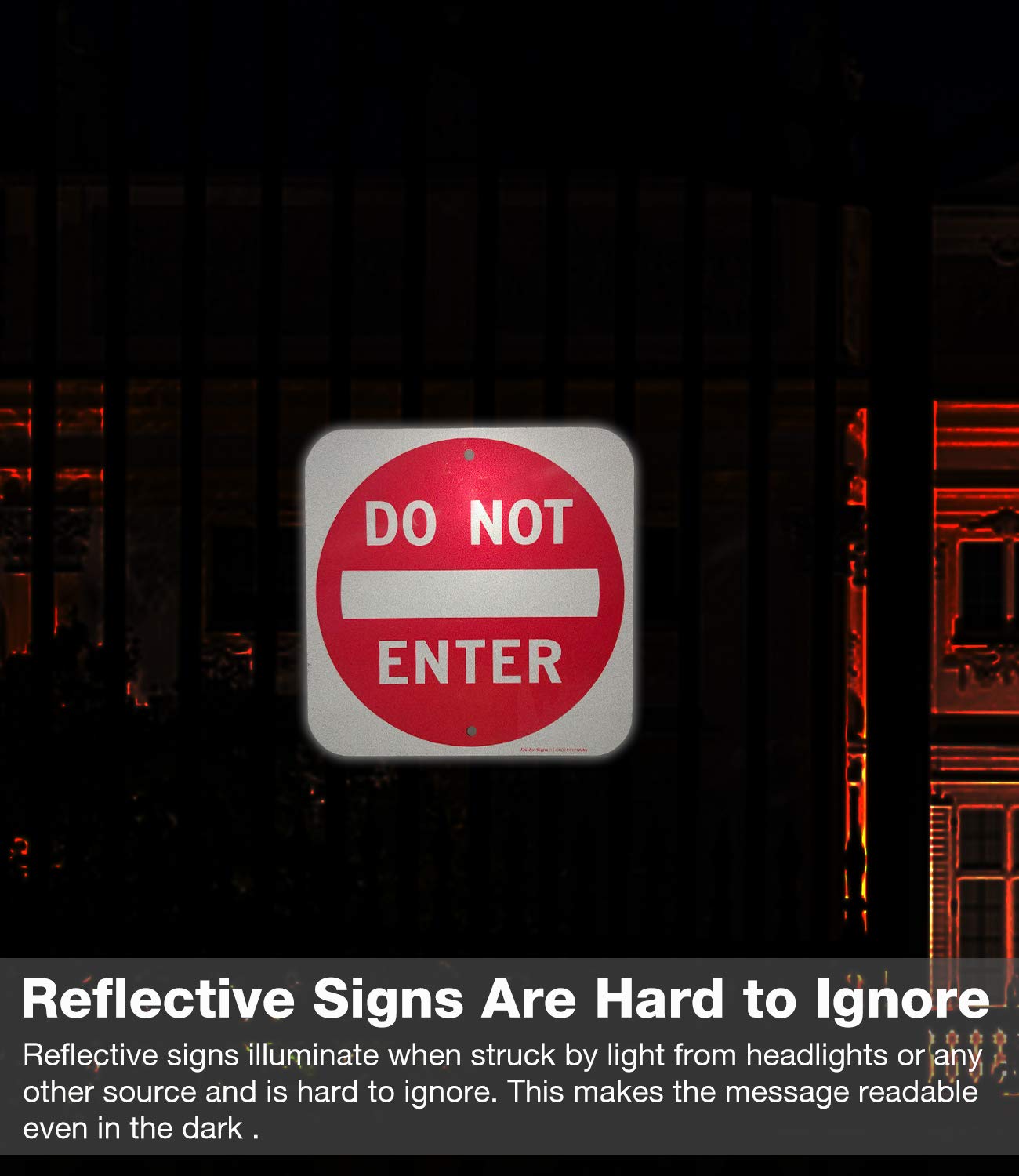 Faittoo do not enter sign for indoor or outdoor use.